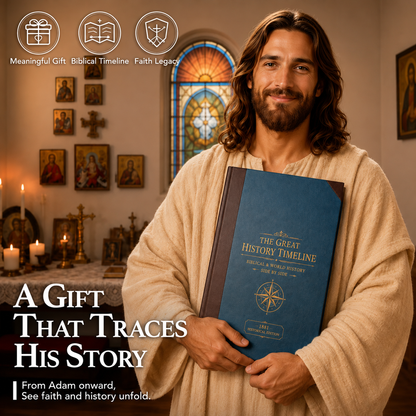 📜Great History Timeline-23-Foot Biblical & World History Fold-Out